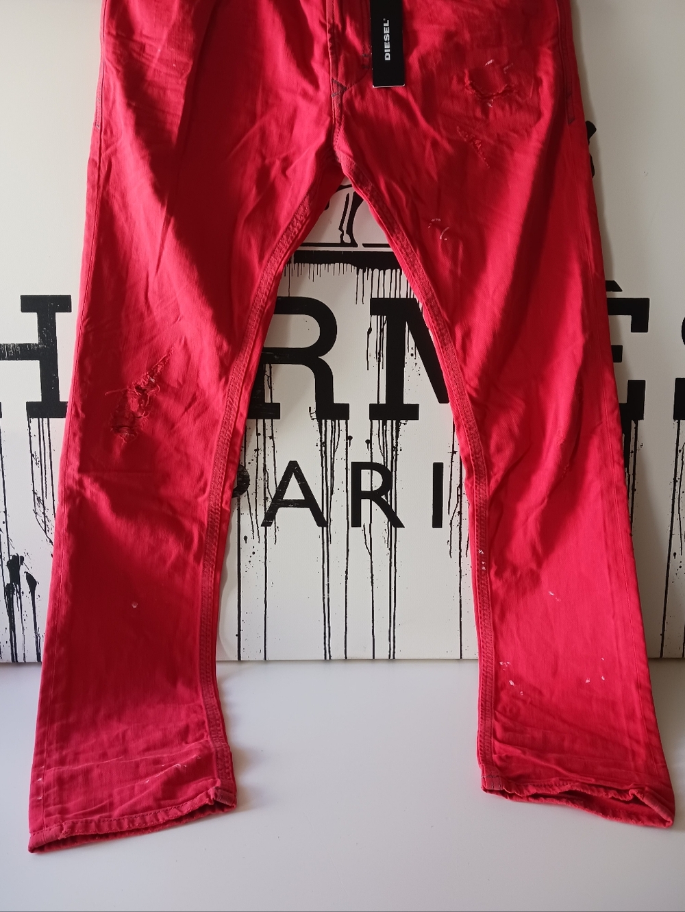 NWT Diesel THAVAR red Jeans Size 32" x 33" - Picture 2 of 13